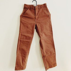 SOLD - Everlane Straight Leg Crop in Terracotta